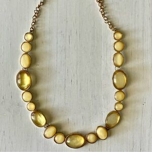 Crown Trifari yellow gold tone vintage choker necklace , vintage fashion